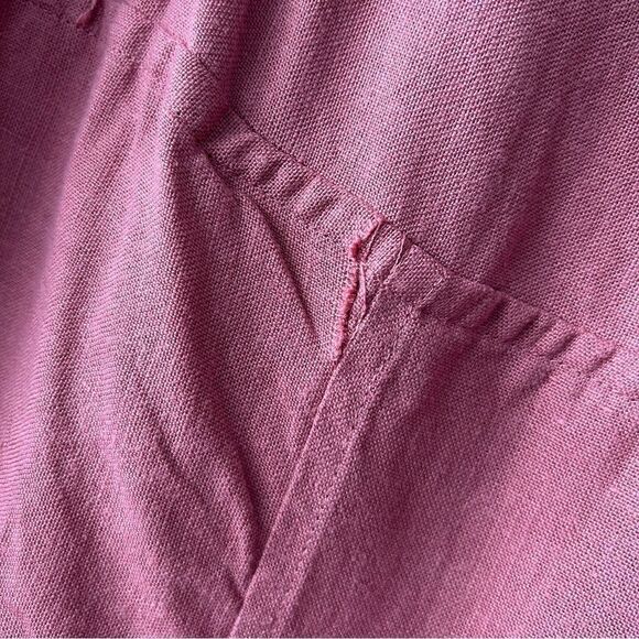 Vintage Angelheart Designs Art-to-Wear Lagenlook Linen Funky Skirt washed pink - Picture 10 of 10